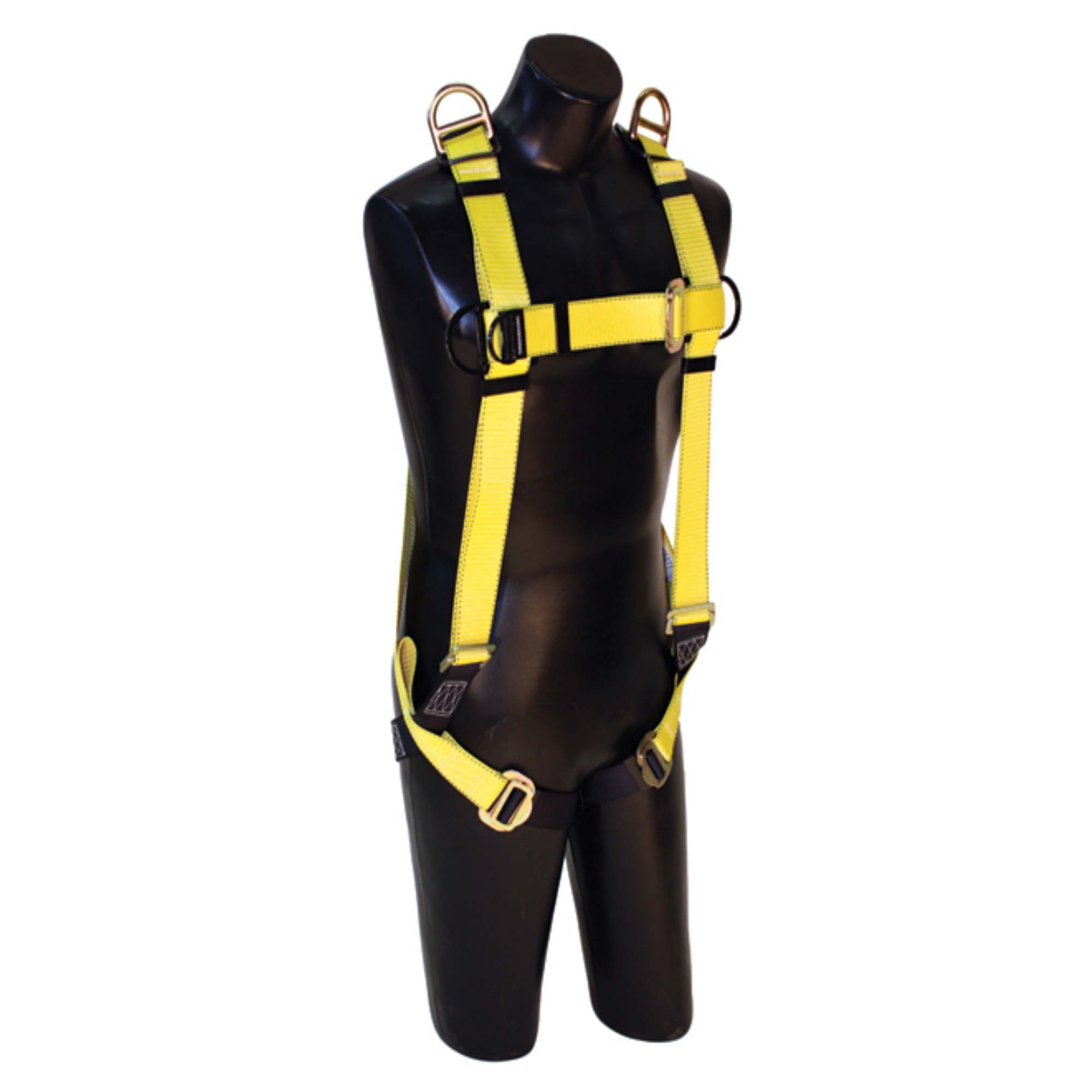 FALL SAFE™ - Safety Harness - A-SERIES - Vest-Style Retrieval PT Legs - Back / Shoulder, Pass Through, Pass Through - Size: 2XL - Model # 804550